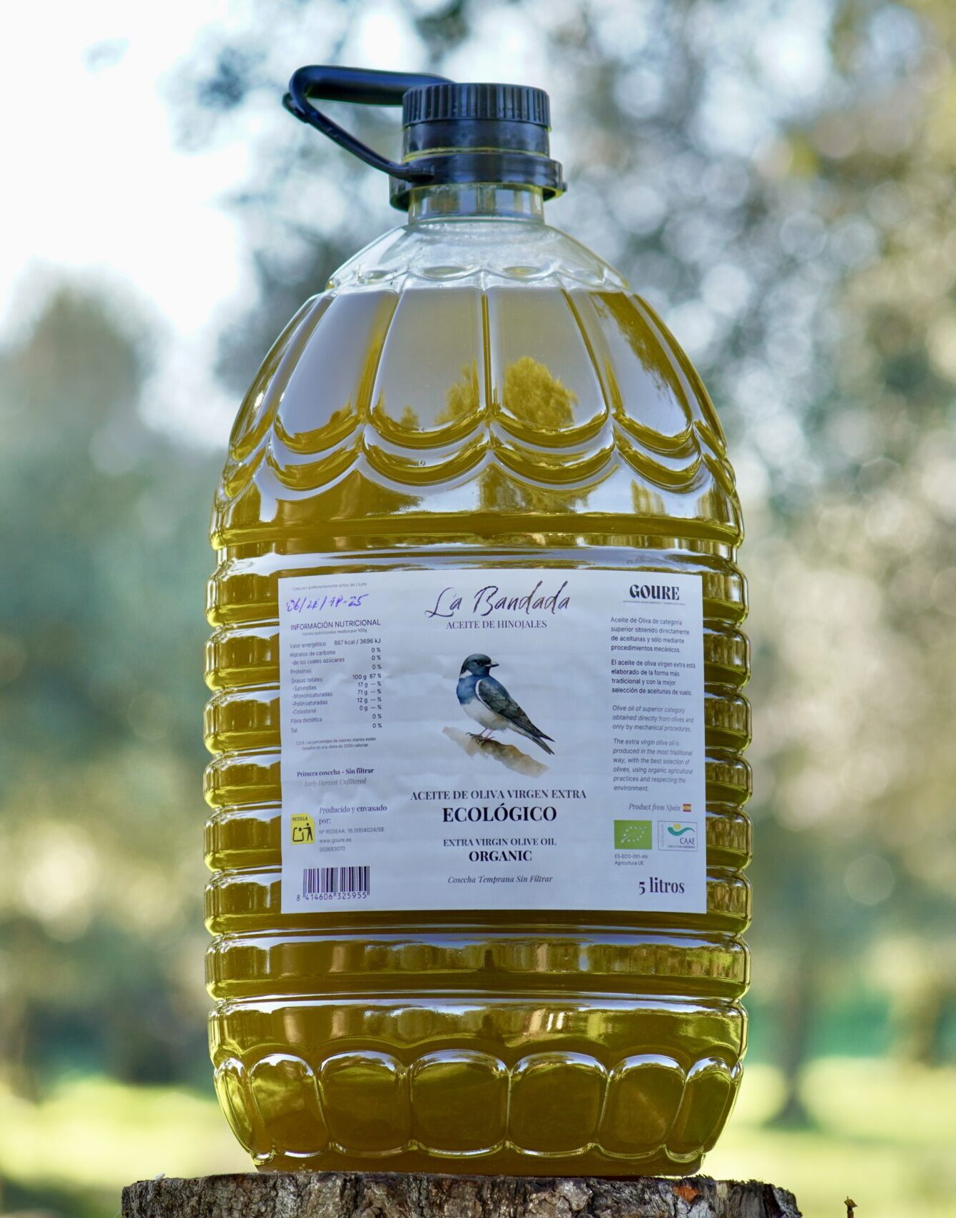 Aceite de Oliva Virgen Extra Ecológico de Montaña - 5L